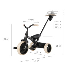 MILLY MALLY Qplay Rowerek trójkołowy Elite Pro Black