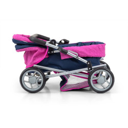 MILLY MALLY Wózek dla lalek Alice Prestige Navy