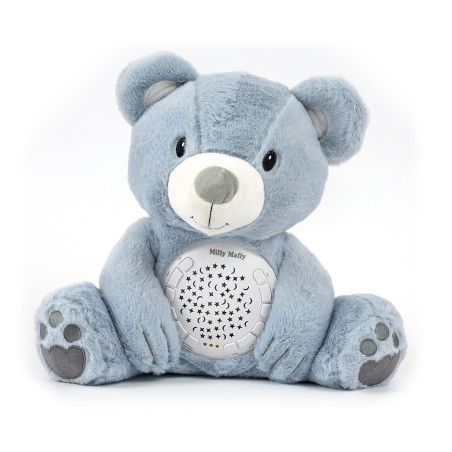 MILLY MALLY Zabawka pluszowa z projektorem Milly Bear Blue