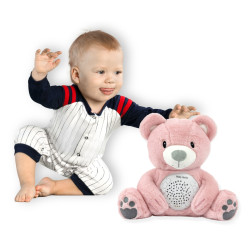 MILLY MALLY Zabawka pluszowa z projektorem Milly Bear Pink