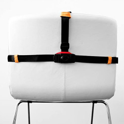 MINIMONKEY MKY_00000440 Szelki do krzesła dla niemowlaka Mini Chair 6m+ pomarańczowe