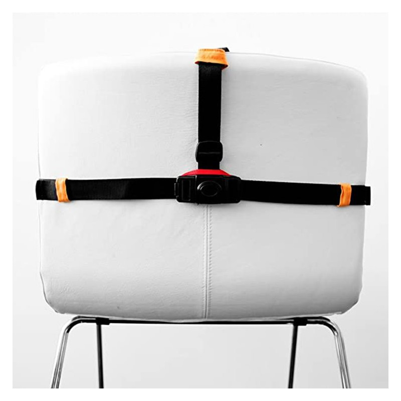 MINIMONKEY MKY_00000440 Szelki do krzesła dla niemowlaka Mini Chair 6m+ pomarańczowe