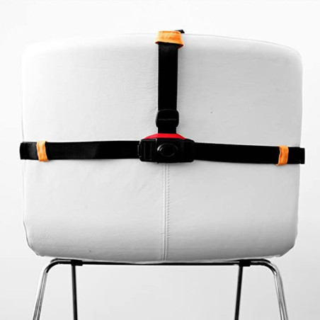 MINIMONKEY MKY_00000440 Szelki do krzesła dla niemowlaka Mini Chair 6m+ pomarańczowe