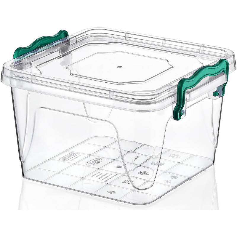 Pojemnik plastikowy 1,2L KWADRAT MULTI BOX z pokrywką