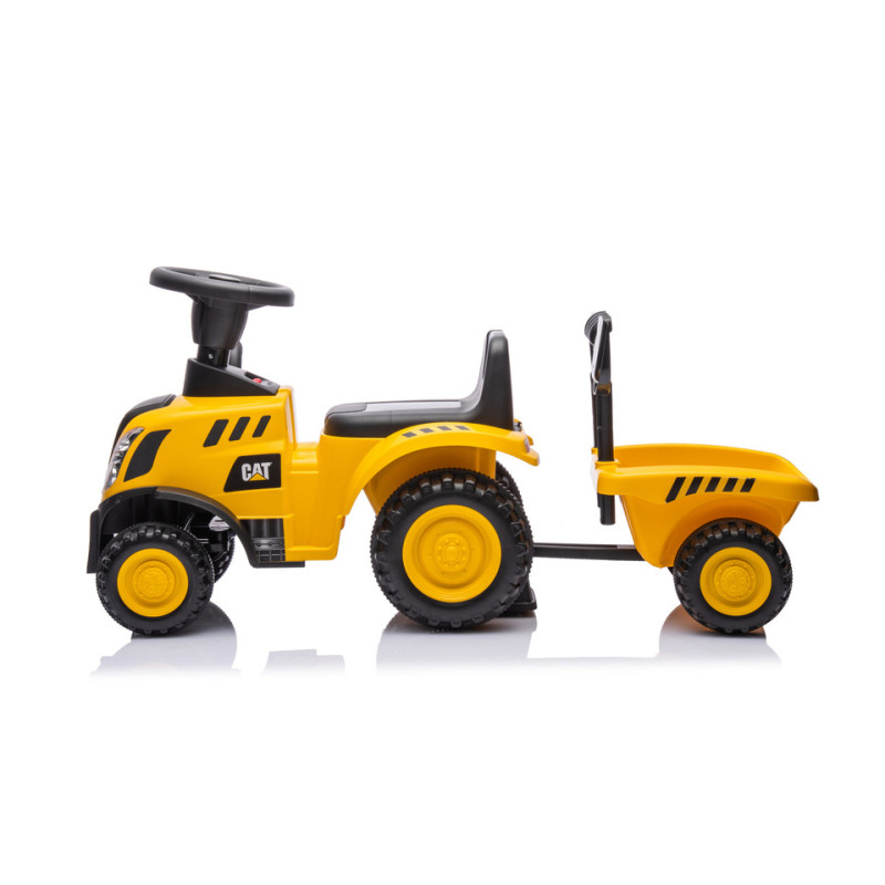MOOVKEE Traktor z przyczepą CAT yellow