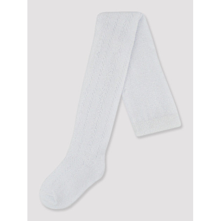 NOVITI RB008-G-01 Rajstopy bawełna ażurowe białe 92/98