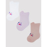 NOVITI SB019-G-01 Skarpety bawełna z buźkami girl  6-12m
