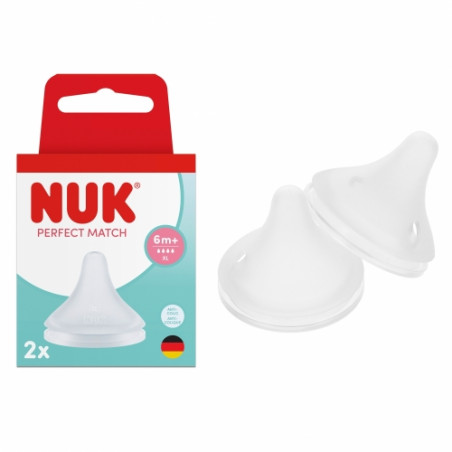NUK 124035 Smoczek do butelki 2 szt. XL silikon