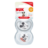 NUK 175281 Smoczek 0-6 uspokajający silikonowy SPACE MYSZKA MIKI 2szt