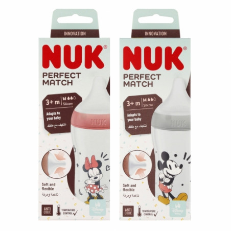 NUK 742036 Butelka silikonowa PP 260ml MICKEY
