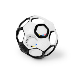 OBALL 16907-6 Piłka z grzechotką Goals 13 cm czarno-biała 0+