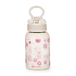 PETITE&MARS 150380 Butelka termiczna ze stali nierdzewnej ze słomką 350ml Twinkling Fairy