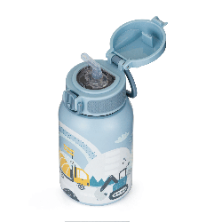 PETITE&MARS 150381 Butelka termiczna ze stali nierdzewnej ze słomką 350ml Work Zone