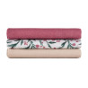 PETITE&MARS 415364 Zestaw pieluszek z muślinu bambusowego 3 szt 68x68 cm Pink Meadow