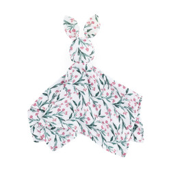 PETITE&MARS 416364 Bambusowa muślinowa przytulanka Hugo Pink Meadow