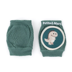 PETITE&MARS 522817 Elastyczne nakolanniki do raczkowania Follow Misty Green 6 m+