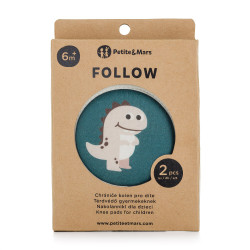 PETITE&MARS 522817 Elastyczne nakolanniki do raczkowania Follow Misty Green 6 m+