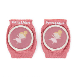 PETITE&MARS 522820 Elastyczne nakolanniki do raczkowania Follow Dusty Rose 6 m+