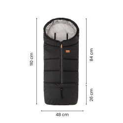 PETITE&MARS 531686 Zimowy śpiworek Jibot 3w1 Quiet Grey