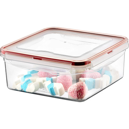 Pojemnik plastikowy 2,3L KWADRAT SAVER BOX z pokrywką