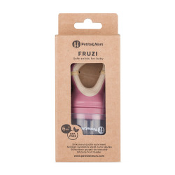 PETITE&MARS 581798 Silikonowy gryzak do podawania owoców dla niemowląt Fruzi Rose Sand 6 m+