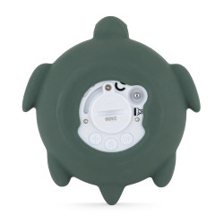 PETITE&MARS 582817 Silikonowy termometr cyfrowy do kąpieli Turtle Terry Misty Green