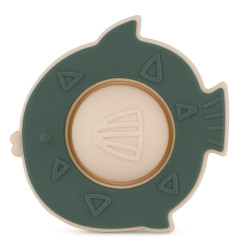 PETITE&MARS 612817 Silikonowa zabawka pop-up Fish Fiona Misty Green 6 m+