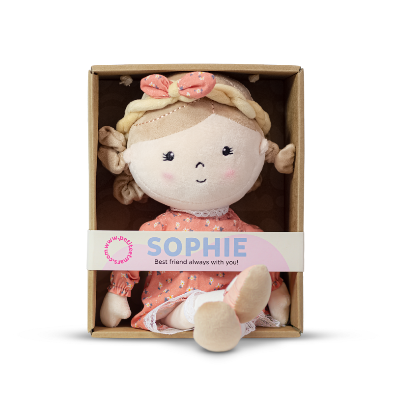 PETITE&MARS 620520 Pluszowa laleczka Sophie 0+ 35 cm