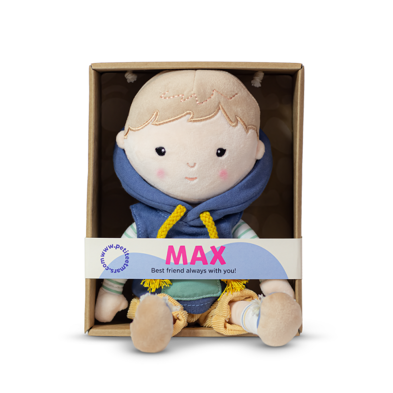 PETITE&MARS 620521 Pluszowa laleczka Max 0+ 35 cm