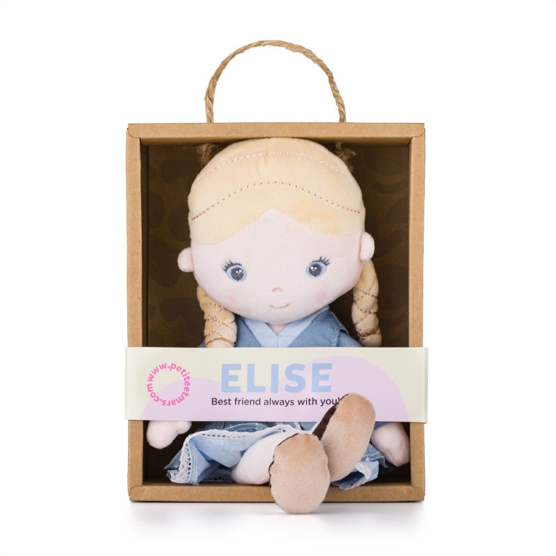 PETITE&MARS 622748 Pluszowa laleczka Elise 0+ 35 cm