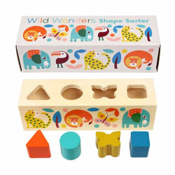 REX LONDON 29428 Drewniany sorter Dzikie Zwierzęta