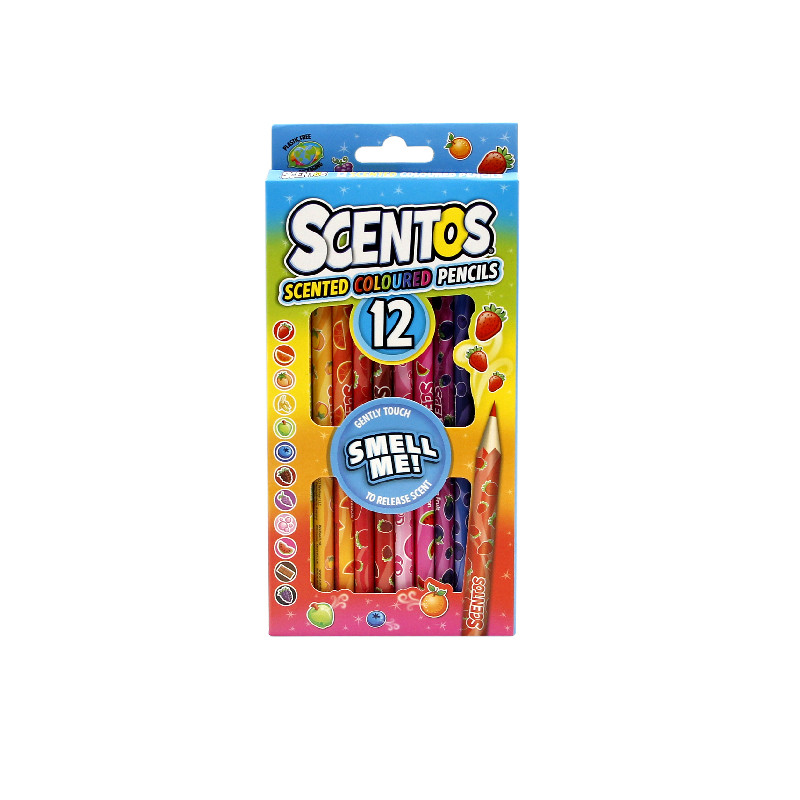 SCENTOS ST 40515 Pachnące kredki ołówkowe 12 szt