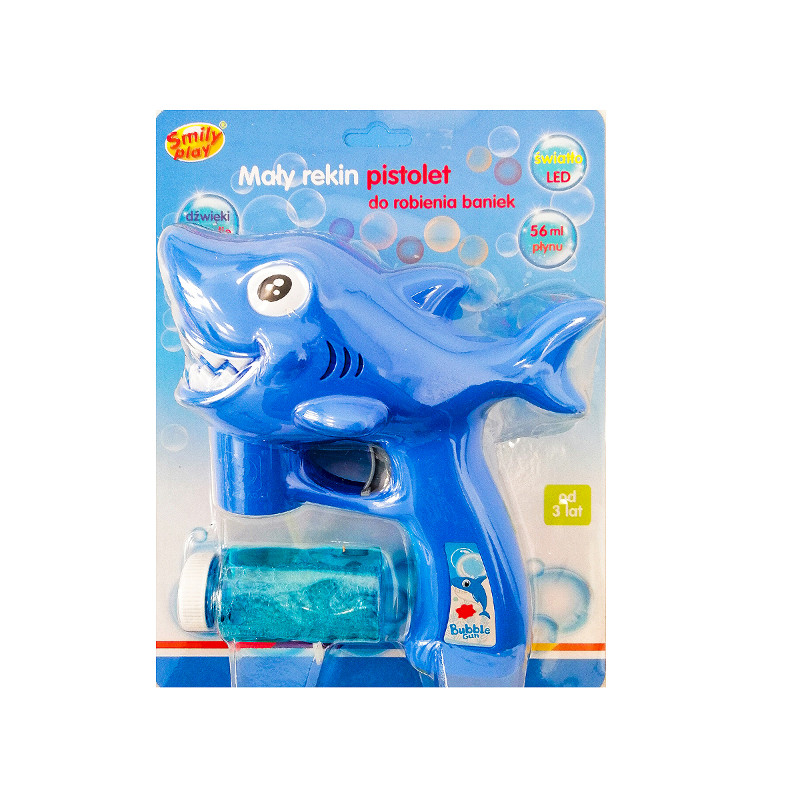 SMILY PLAY SP83779 Mały Rekin pistolet do robienia baniek