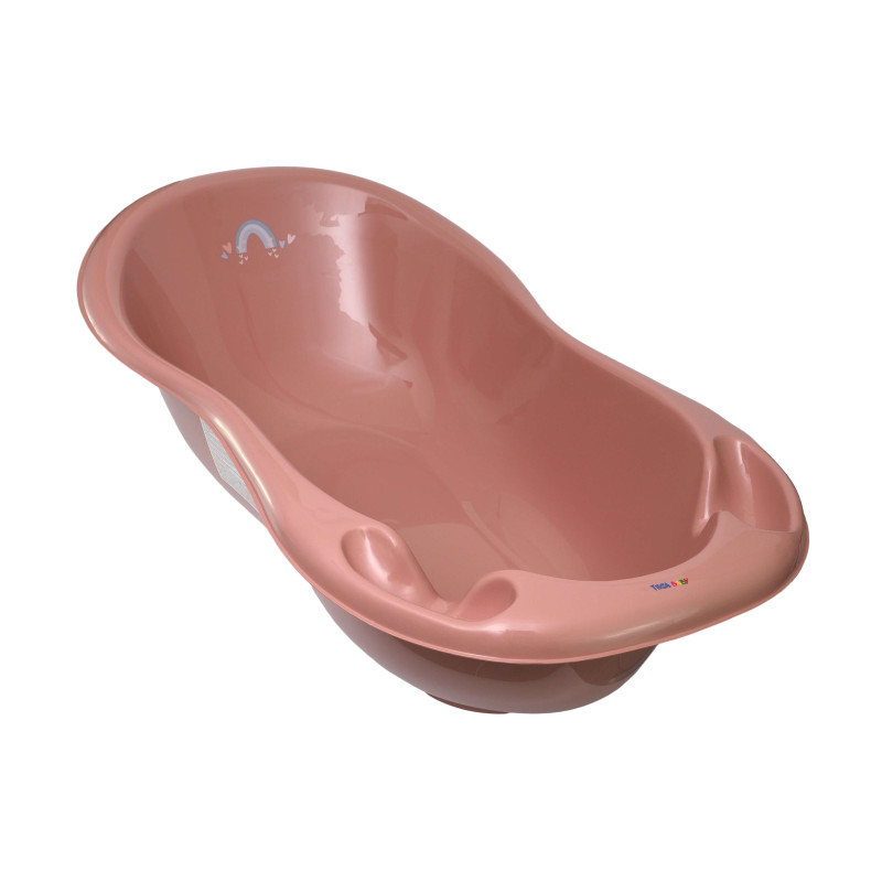 TEGA ME-005 ODPŁYW-123 Wanna 102 cm LUX METEO z odpływem różowy