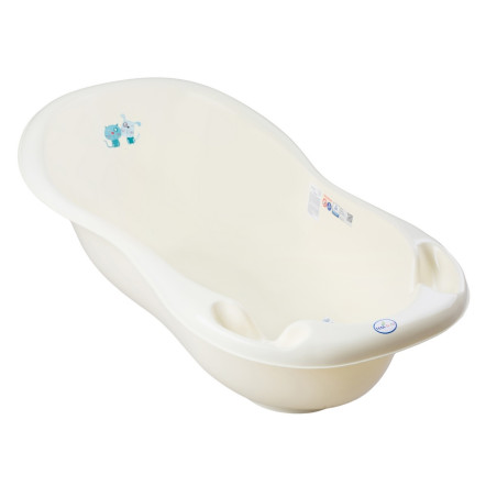 TEGA PK-005 ODPŁYW-102 Wanna duża 102 cm LUX Pies i Kot z odpływem żółty WYPRZEDAŻ