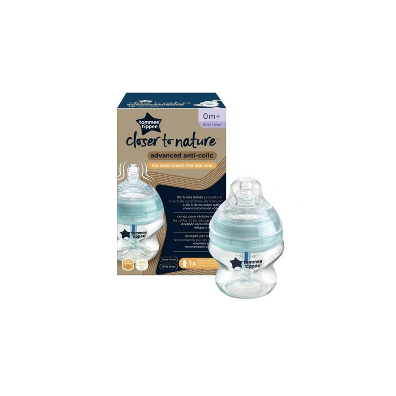 TOMMEE TIPPEE TTP42240586  42240587 Butelka plastikowa antykolkowa 150 ml