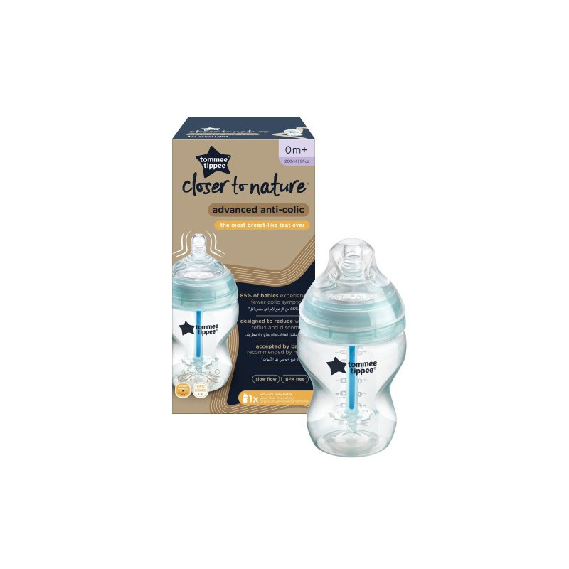 TOMMEE TIPPEE TTP42256986  42256987 Butelka plastikowa antykolkowa 260 ml