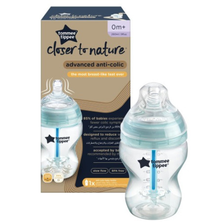 TOMMEE TIPPEE TTP42256986  42256987 Butelka plastikowa antykolkowa 260 ml