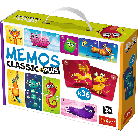 TREFL 02273 Gra Memos Classic&plus Urocze potworki