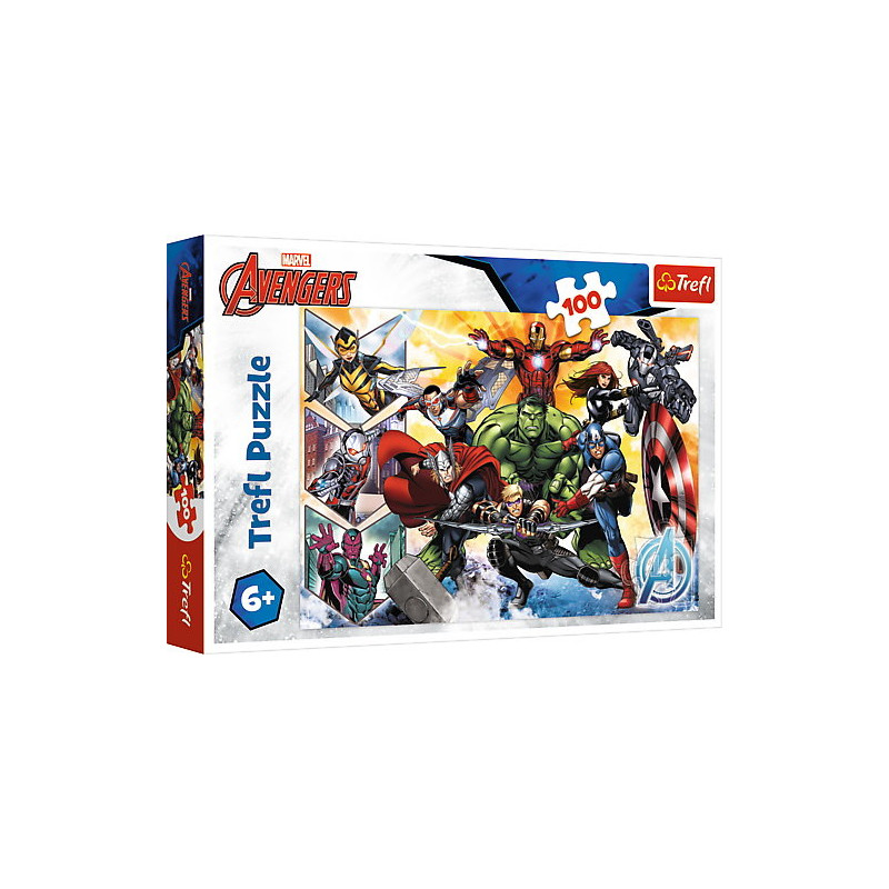 TREFL 16431 Puzzle 100 Siła Avengersów