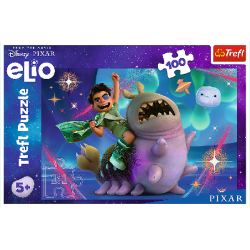 TREFL 16497 Puzzle 100 Elio i kosmiczna przygoda