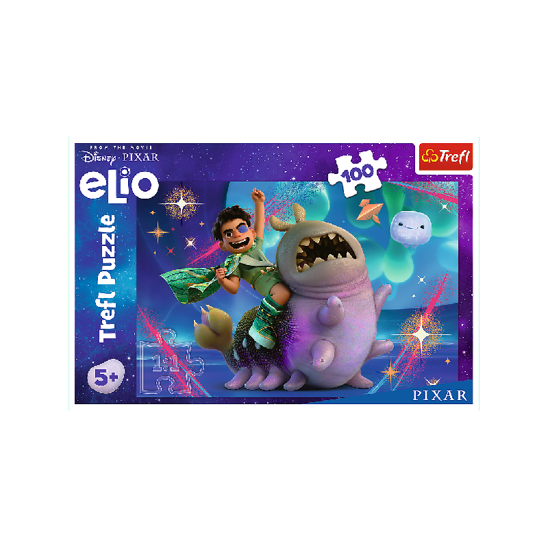 TREFL 16497 Puzzle 100 Elio i kosmiczna przygoda