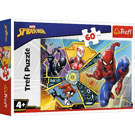 TREFL 17372 Puzzle 60 W sieci Disney Spiderman
