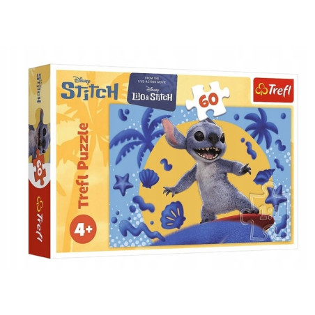 TREFL 17407 Puzzle 60 Dzień ze Stitchem