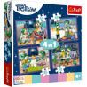 TREFL 34370 Puzzle 4w1 Wieczorne rytuały Treflików