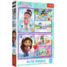 TREFL 34438 Puzzle 2x70 Baw się z Gabby