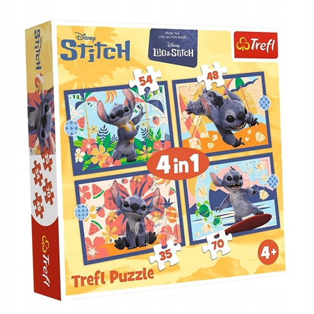 TREFL 34666 Puzzle 4w1 Wakacje na Hawajach