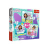 TREFL 34871 Puzzle 3w1 Aktywności Gabby