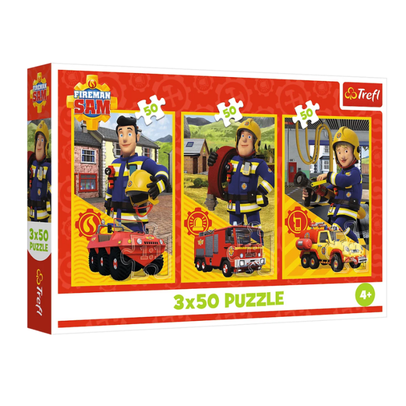 TREFL 34880 Puzzle 3x50 Ekipa z remizy