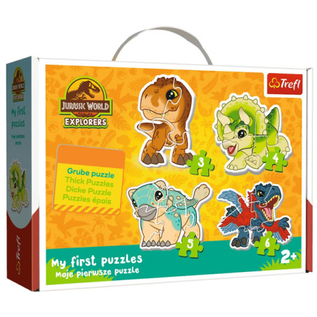 TREFL 36138 Puzzle Baby Classic Urocze dinozaury